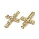 Латунные микропаве прозрачные подвески с фианитом KK-H466-09G-03-2
