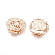 Застежки латунные коробки KK-L053-05KCG-2