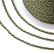Круглый вощеный полиэфирный шнур YC-G006-01-1.0mm-37-3