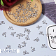 Подвески-бабочки из нержавеющей стали 304 в виде насекомых STAS-TAG0001-02P-6