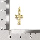 Подвески из латуни с покрытием из прозрачного кубического циркония KK-M293-13G-3