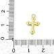 Латунные микропаве прозрачные подвески с фианитом KK-L238-13G-3