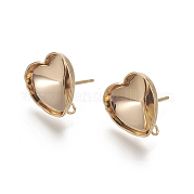 Серьги-гвоздики из нержавеющей стали 304 STAS-I104-02G
