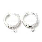 201 фурнитура для сережек-колец Huggie Hoop из нержавеющей стали STAS-A167-01N-S