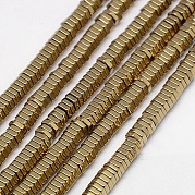 Гальванизировать немагнитных синтетический гематит бисер пряди G-J165-4mm-05