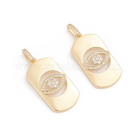 Латунные микро проложить кубического циркония подвески X-ZIRC-G165-11G-1