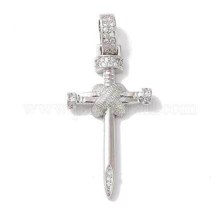 Подвески из латуни и кубического циркония KK-L216-054P-01-1