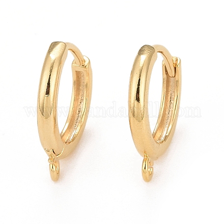 Фурнитура для сережек из экологически чистой латуни X-KK-D075-03G-RS-1