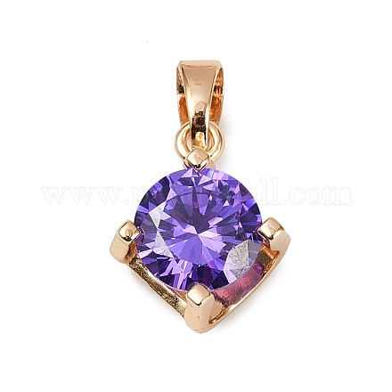 Латунные микро проложить кубического циркония подвески KK-E795-29KCG-05-1