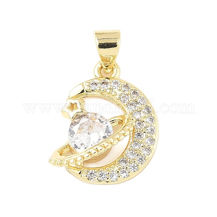 Латунные микро проложить кубического циркония подвески KK-D357-16C-G-1