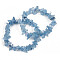 Unisex Chip Natural Aquamarine Beaded Stretch Bracelets, Inner Diameter: 1-3/4~2 inch(4.5~5cm)