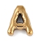 Ion Plating(IP) 304 Stainless Steel Pendants, Real 18K Gold Plated, Letter A, 18x14.5x5mm, Hole: 2.5mm
