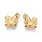 304 Stainless Steel Charms, with Jump Ring, Crab Charm, Ion Plating(IP), Real 18K Gold Plated, 15x12x4.5mm, Hole: 2.5mm