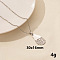 Stylish Stainless Steel Geometric Teardrop Pendant Necklace for Women