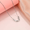 925 Sterling Silver Twist Triangle Pendant Women's Necklaces, Elegant and Stylish Box Chain Necklaces, Silver, 11.81 inch(30cm)