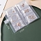 84 Pockets Transparent Jewelry Storage Book without Zip Lock Bags, Jewelry Storage Organizer for Rings Necklaces Bracelets Earrings Jewelry Beads, Clear, 21.7x11.5cm