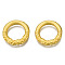 Alloy Linking Rings, Textured, Matte Style, Round Ring, Matte Gold Color, 18x3mm