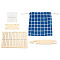 2 Sets 2 Styles Wooden Knitting Tools Set, Belt Weaving Shuttle and Weaving Loom Frames, BurlyWood, 1set/style