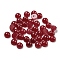 Natural White Jade Dyed Cabochons, Half Round, Dark Red, 4x2~2.5mm