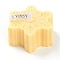 Snowflake Shaped Aromatherapy Smokeless Candles, with Box, for Wedding, Party, Votives, Oil Burners and Christmas Decorations, Lemon Chiffon, 7.3x6.3x3.4cm