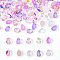 100Pcs 10 Colors Handmade Lampwork Beads, Top Drilled, Teardrop, Mixed Color, 9x5.5x5mm, Hole: 1mm, 10pcs/color