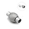 Tarnish Resistant 304 Stainless Steel Textured Magnetic Clasps with Glue-in Ends, Stainless Steel Color, 16.5x9mm, Hole: 4mm