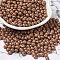 6/0 Opaque Baking Paint Glass Seed Beads, Teardrop, Camel, 4.5~5x4x3~3.5mm, Hole: 0.9mm, about 125pcs/10g