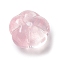 Glass Beads, Pumpkin Beads, Flower, Pink, 9.5x9.5x6mm, Hole: 1mm