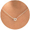 Brass Pendant Necklaces for Women, Platinum, Star of David, 17.72 inch(45cm)