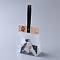 Plastic Transparent Gift Bag, Storage Bags, Self Seal Bag, Top Seal, Rectangle, with Cartoon Card and Sling, Hole and Nail, Light Salmon, 32.5x17x7cm, 10set/bag