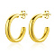 Stylish Stainless Steel Gold Earrings for Women, Vintage and Elegant