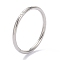 304 Stainless Steel Finger Rings, Crystal Rhinestone Solitaire Ring, Stainless Steel Color, US Size 6~9(16.5~18.9mm)