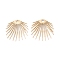 Ion Plating(IP) 316 Surgical Stainless Steel Pendants, Fan, Golden, 18.5x18x1mm, Hole: 1.6mm