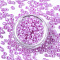 Glass Seed Beads, Ceylon, Round, Violet, 2mm, Hole: 1mm, about 30000pcs/pound