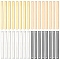 32Pcs 4 Colors Brass Links Connectors, Laser Cut, Rectangle, Mixed Color, 40x4x1mm, Hole: 1mm, 8pcs/color