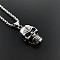 Stainless Steel Skull Pendant Punk Style Hip-hop Necklaces for Men, Stainless Steel Color