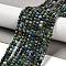 Natural Chrysocolla and Lapis Lazuli Beads Strands, Faceted, Round, 3mm, Hole: 0.7mm, about 137pcs/strand, 15.35''(39cm)