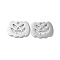 Halloween Alloy Pendants, Cadmium Free & Nickel Free & Lead Free, Pumpkin, Platinum, 14x18x1mm, Hole: 1.4mm