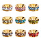 arricraft 50 Pcs Rhinestone European Beads, 9mm Crystal Charm Beads Brass Beads Large Hole Spacer Beads for Beadable Pens Jewelry Making Supplies DIY Crafts Bracelet