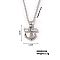 Exquisite Vintage Hip-hop Style Anchor Necklace with Zircon Pendant