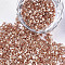 Plated Glass Seed Beads, For Nail Art Decoration Accessories, No Hole/Undrilled, Chips, Dark Salmon, 2~7x1~5x0.5~2mm, about 450g/bag