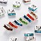 Brass Rhinestone Spacer Beads, Grade A, Square, Nickel Free, Silver, Mixed Color, 6x6x3mm, Hole: 1mm