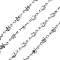 Tarnish Resistant 304 Stainless Steel Link Chains, Soldered, Decorative Star Chain, Stainless Steel Color, 5mm