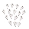 Non-Tarnish 304 Stainless Steel Pendants, Matte Style, Greek Alphabet, Stainless Steel Color, Letter.G, Letter.G: 10.5x7x1.5mm, Hole: 1.5mm