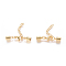 304 Stainless Steel Chain Extender, with Cord Ends and Alloy Lobster Claw Clasps, Golden, 34mm, Extend Chain: 27x3mm, Cors End: 9.5x5mm, Inner Diameter: 4mm, Clasp: 11x7x3.5mm