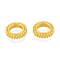 Alloy Bead Frame, Matte Style, Donut, Matte Gold Color, 13x3mm, Hole: 1mm
