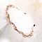 Shiny Elegant Glass Hair Bands, Party Hair Accessories for Girls Women, Pearl Pink, 380mm