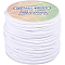 Elastic Fibre Core Spun Elastic Cord, Round, White, 3mm
