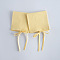 Microfiber Jewelry Storage Gift Pouches, Envelope Bags with Flap Cover, for Jewelry, Watch Packaging, Square, Yellow, 6x6cm