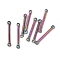 Ion Plating(IP) 304 Stainless Steel Links, Bar Connector Charms, Rainbow Color, 20x2.5x1.5mm, Hole: 1.4mm